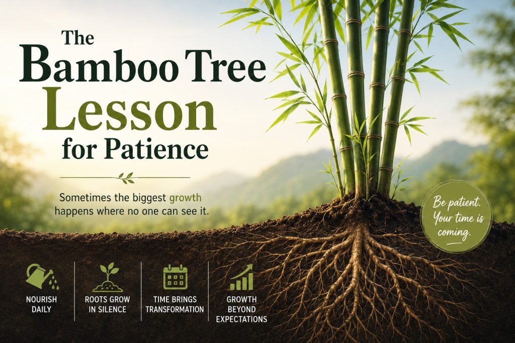 Bamboo tree lesson for patience