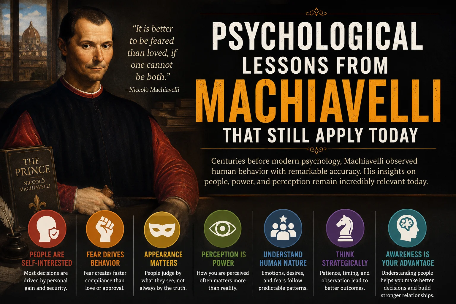 Psychological Lessons From Machiavelli That Still Apply Today